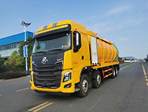 国六柳汽乘龙前四后八清洗吸污车