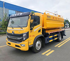 国六东风华神清洗吸污车